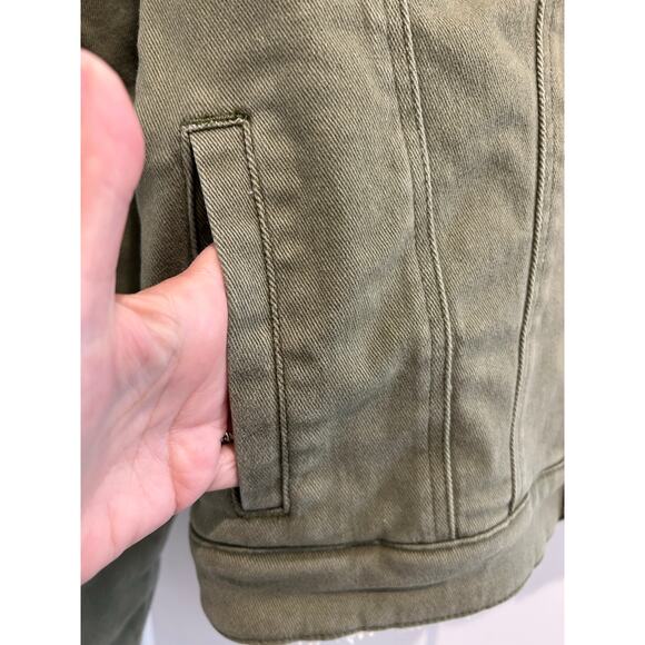 Oliver Logan Oakhurst Sherpa Jacket Terrarium Moss Size XL Trucker Jacket - Picture 6 of 10